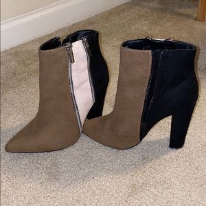 Cute Tan/White/Black Booties